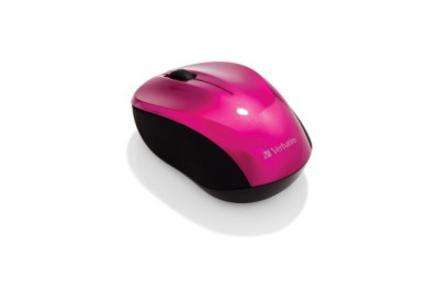 Verbatim Go Nano Wireless Mouse Hot Pink
